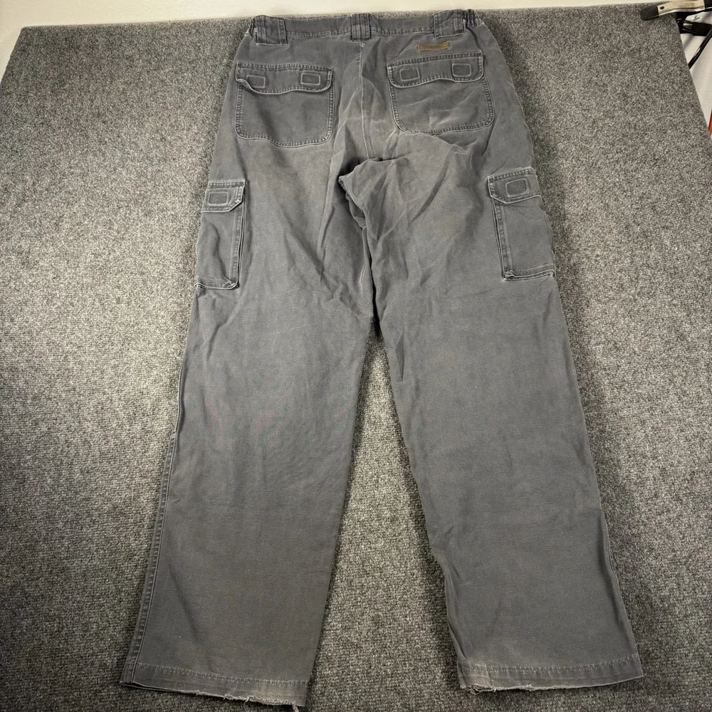 Cabela's Outdoor Gear Men's Pants 35 Reg 100% Cotton Gray Hiking Work 900037 Y2K
